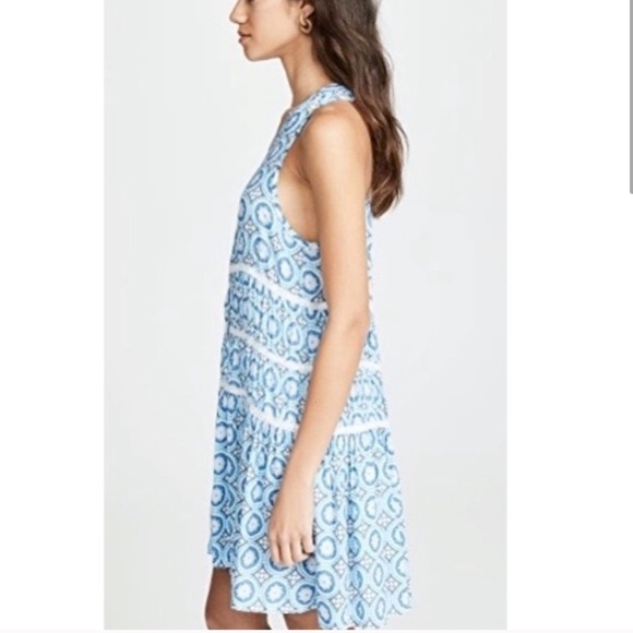 Tiare Hawaii blue lighthouse mini dress coverup one size - Picture 3 of 14